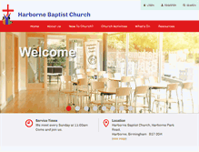 Tablet Screenshot of harbornebaptistchurch.org